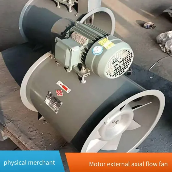 Factory Ventilation, External Motor Axial Flow Fan, Large-space Air Circulation, Anti-corrosion Fiberglass Fan photo-2