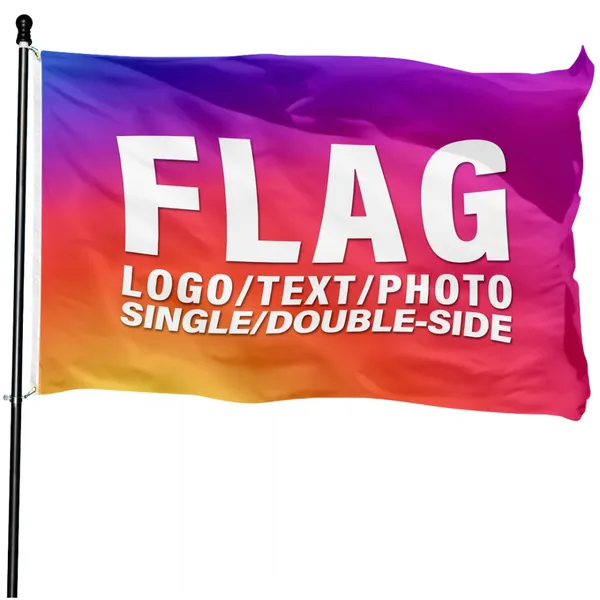 Factory Custom Flag, Team Sports Events Outdoor Polyester Sublimation Printing Banner Design Printing 3x5 Feet Flag photo-2