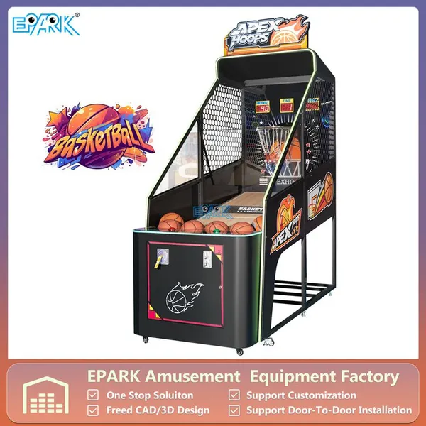 Basketball Arcade Machine Apex Hoops Single Player Shooting Challenge With Score Display for FECs Arcades and Shopping Malls photo-2