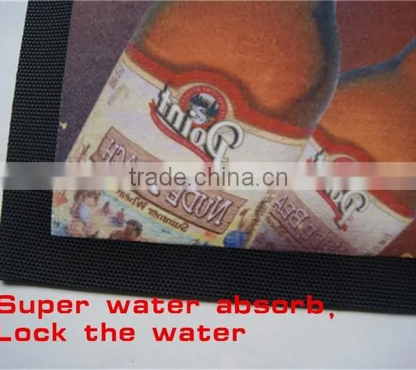 Customized LLED Bar Mat With Full Color Printing, Super Water Absorb Rubber LED Bar Mat photo-2