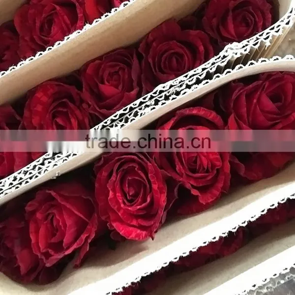 Fresh Color Hot Selling Fresh Red Rose With Leaves and Stem photo-3
