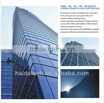 4mm/5mm 0.3mm Exterior Aluminum Curtain Wall Panels for Constuuction photo-5