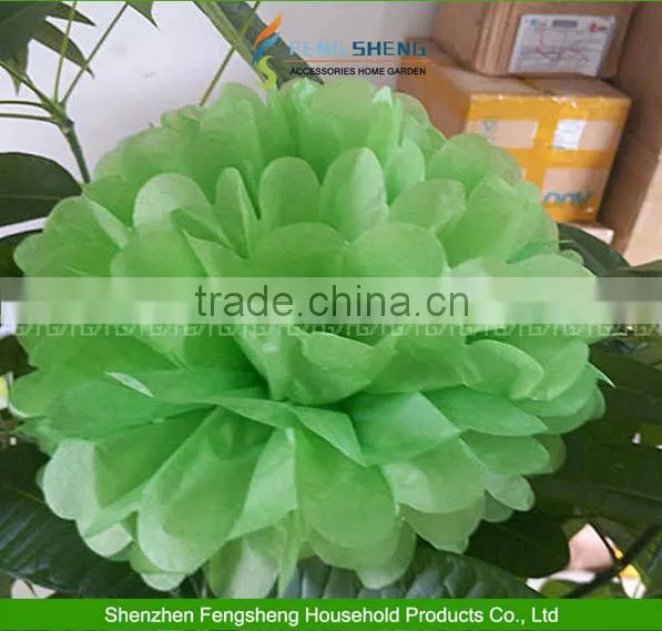 10" Tissue Paper Pompoms Flowers Ball Wedding Table BabyShower Decoration photo-3