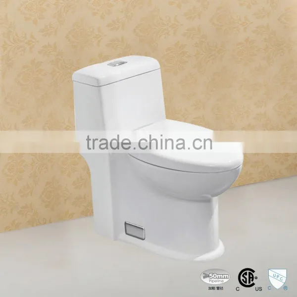 Ceramic One Piece Wash Down Floor Standing Toilet