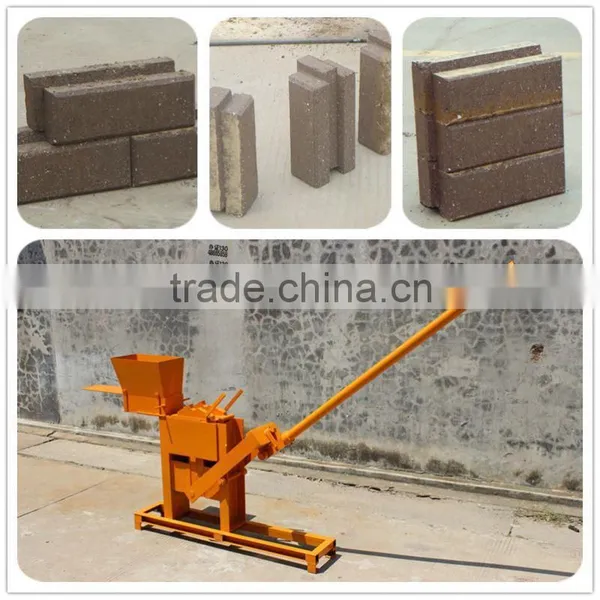 Great Small Manual Interlocking Brick Machine /rammed Earth House Plans FL1-40 photo-2