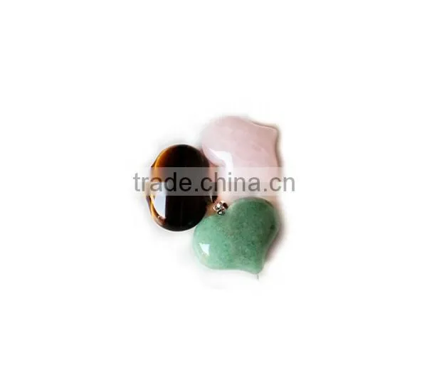 Pendant, PTP-A159 Natural Precious Gem Stone Heart Pendant Necklace, Fashion Pendant Jewelry Wholesale photo-5