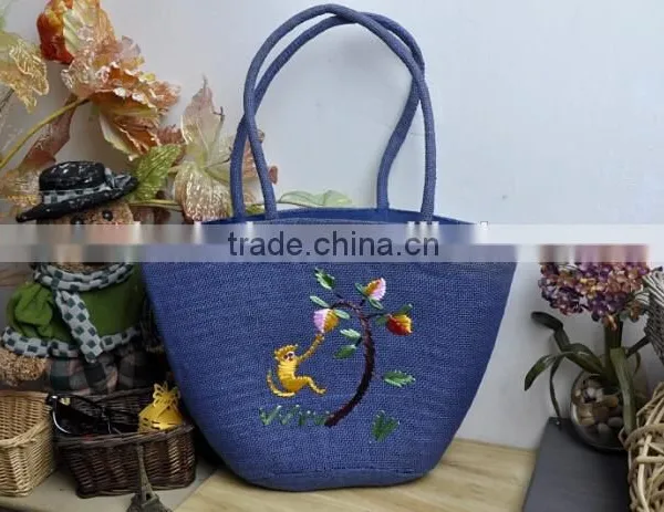 Hot Sale Fashion Cheap Straw Kids Beach Bag photo-5