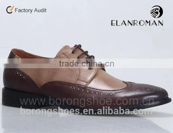 Leather Mens Brogue Shoes From Guangzhou China OEM Manufacture Dress Shoe photo-2