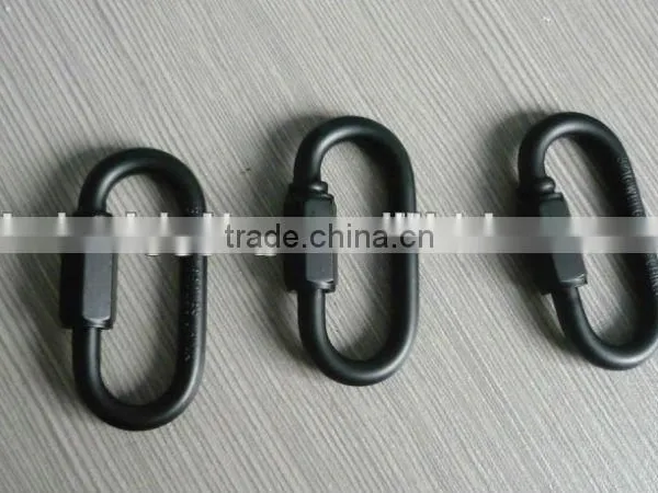 Metal Black Spray-paint Quick Link for Handbag Karabiner Rigging Hardwar Manufacturer photo-5