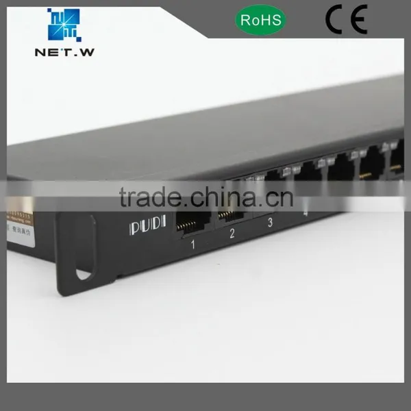 Patch Rack, 0.5u Height Cat 5e, 24 Port Cat5e Patch Panel, Rj45 Panel photo-5