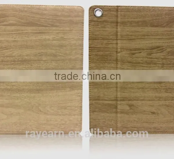 Best Selling Item Tablet Case With Wooded Grain PU Cover For IPad photo-4