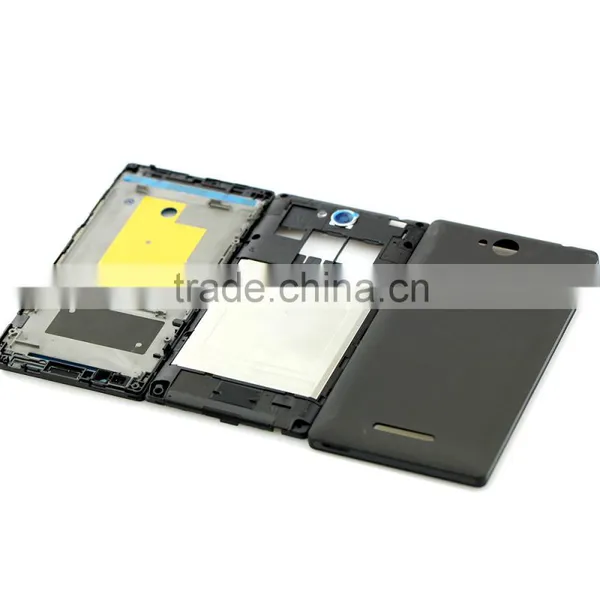 Original and Brand New Full Housing for Sony S39h, Battery Door+middle Housing+front Housing photo-2