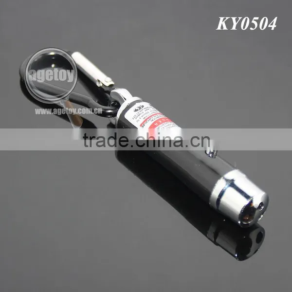 Aluminum Carabiner Personality UV Money Detector Electric Light Mini Flashlight Lamp LED Torch With Keyring photo-2