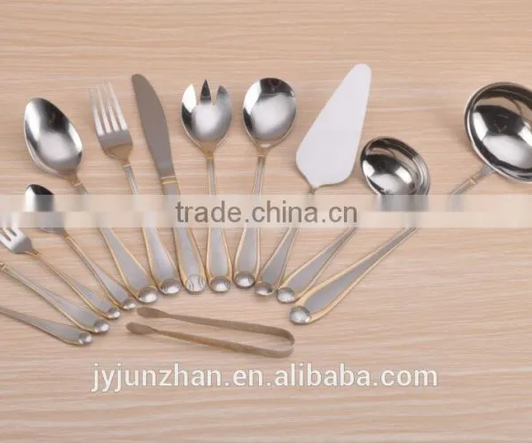 24pcs Gold Plated Flatware With Shelf and PVC Box Made by Stainless Steel and Competitve Price photo-3