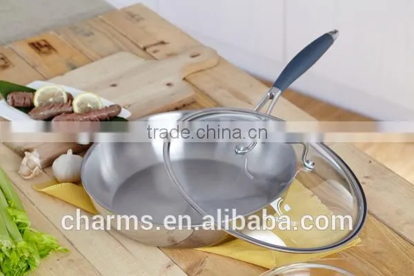 Tri-Ply Stainless Steel Korea Nonstick Frying Pan photo-2