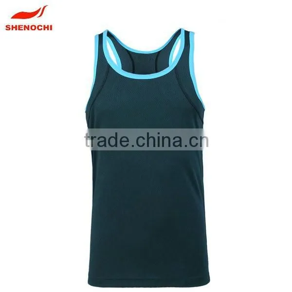 OEM Brand Wholesale 100% Polyester Gym Singlet photo-2