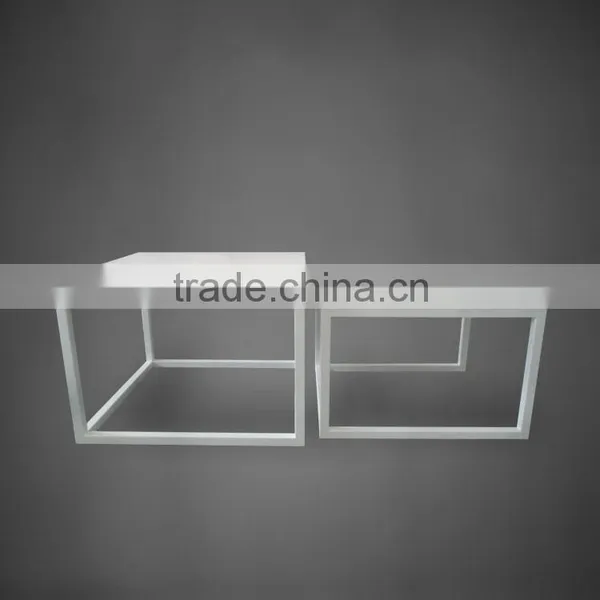 Stackable End Table Sets Wooden Nesting End Side Tables Stackable Coffee Tables photo-3