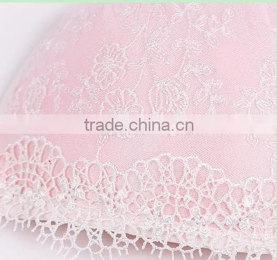 Sexy & Sweet Girl Pink Lace Self-adhesive Nursing Bra for Young Girl photo-3