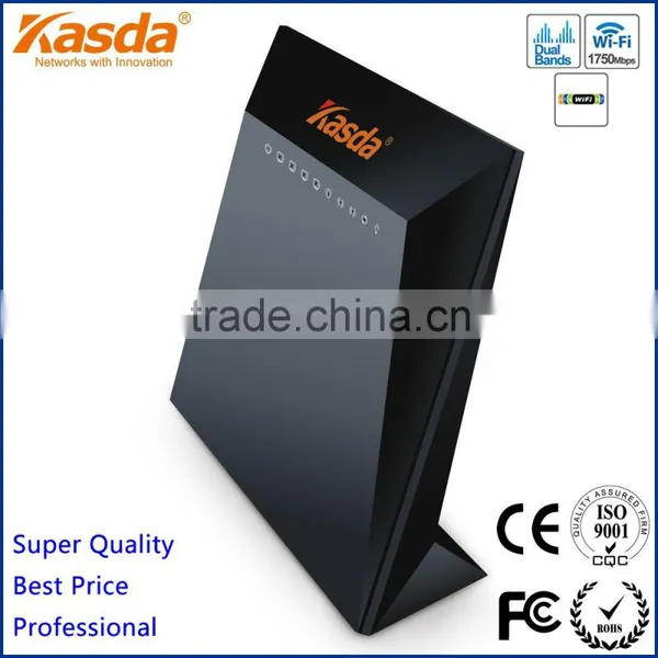 Kasda Dual Band Gigabit Ethernet WiFi Router KA1750B with 1750M 802.11ac High Power AP 1-USB3.0 Host Port 1-USB2.0 Host Port