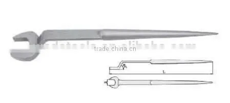 Stainless Steel Construction Wrench Offset Type With Pin Non-magnetic High-quality With GS/FM/UKAS Certificate China Supplier