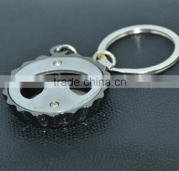 Modern Design Bottle Cap Shape Keychain Bottle Opener photo-3