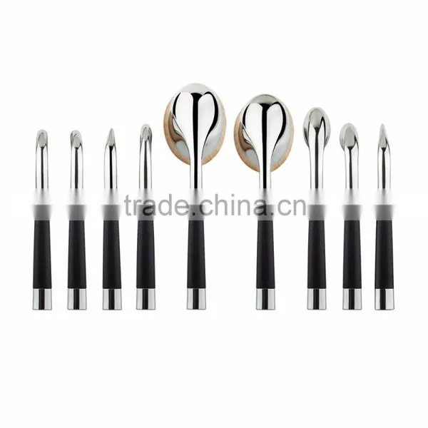 Newly Design 9pieces Makeup Brushes Set Different Color photo-2