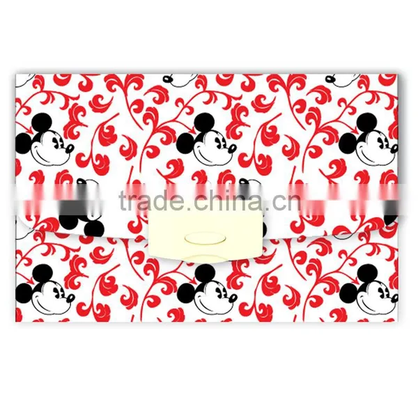 MINI Four Patterns Pocket Expanding File Office Supplies Stationery Products File Folder pp Organ File photo-2