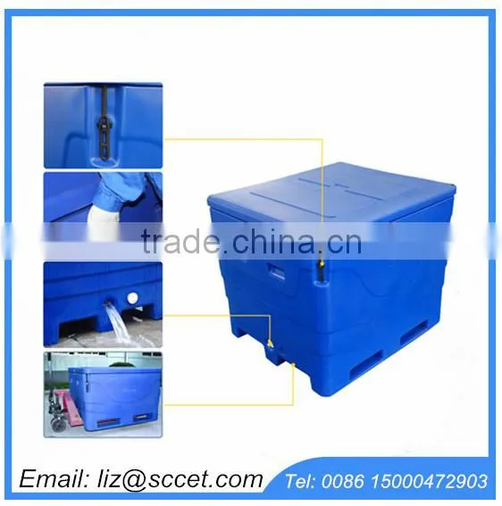 Roto-molded Fish Moving Bins Fish Bins for Transporting Fish Transport Bins for Frozen Products photo-3