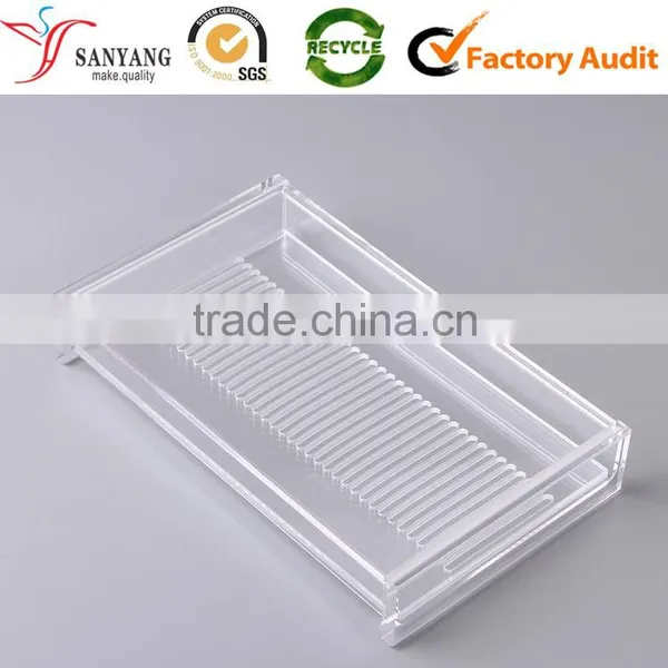Wholesale Clear Acrylic Cosmetic Box Organic Glass Make Up Display Box photo-3