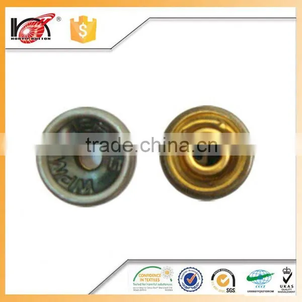 A/brass metal buckles and rivets small ni-plated jean rivets for garment accessories