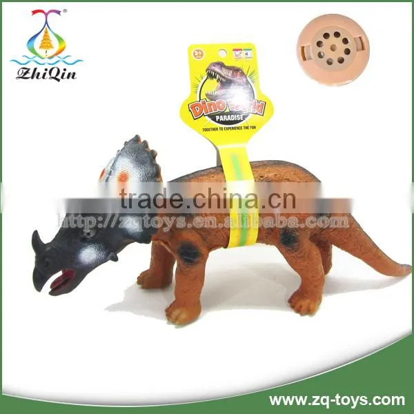 Stuffed Cotton Styracosaurus Dinosaurs Figure Toy With IC