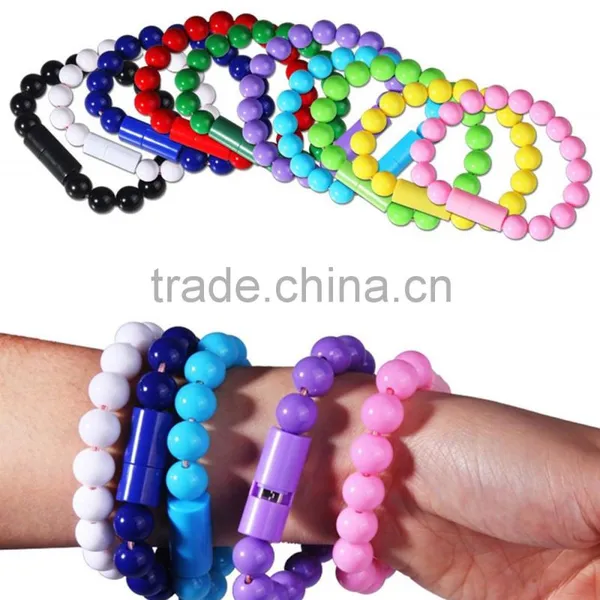 Colored Fashion High Quality Wearable Bracelet Bead Micro USB Cable for Samsung,HTC,Motorola Android Smartphones photo-2