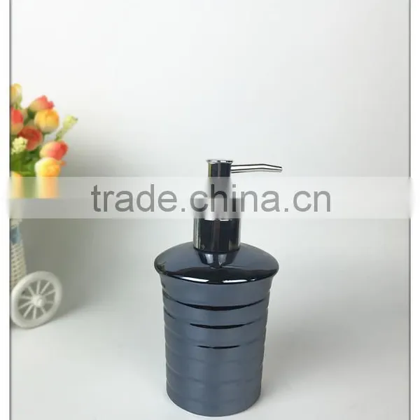 Polyresin Jewelry Blue Glaze Ceramic Bathroom Set photo-6