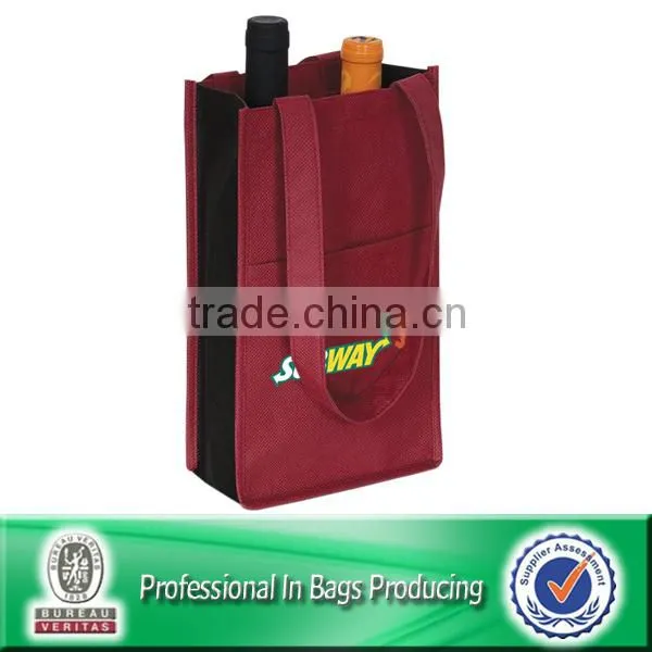 100% Recycled Non Woven 6 Bottle Shopping Bag photo-2
