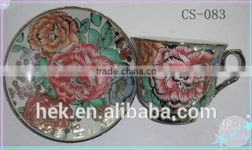 Ceramic Material and Eco-friendly Bulk China Tea Cup and Saucer photo-5