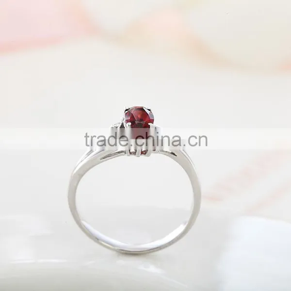 925 Sterling Silver Natural Oval Shape Rhodolite Ring. Gemstone Chunky Silver Ring.925 Silver Ring for Man. photo-3