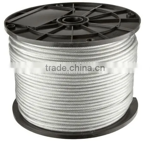 Ungalvanized and Galvanized Steel Wire Rope 6x7, 6x19, 6x37, 6x36WS, 6x12+7FC, 6x24+7FC, 8x19S, 19x7, 35Wx7,6X25FI,6X19S,6X15 photo-3