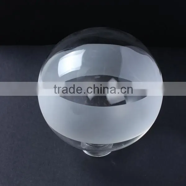 Hot Sale!china Factory High Quality Glass Lamp Shades With Different Partial Frosted With Screw photo-6