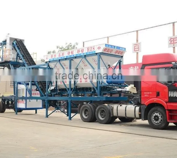 YHZS35 Mobile Concrete Mixing Plant With Low Price photo-3