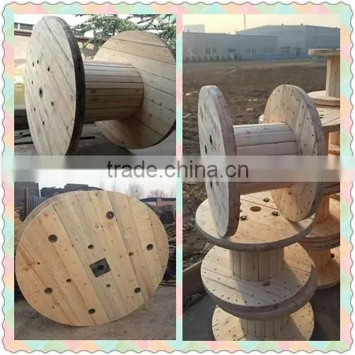 Solid Wood Cable Drum for Electric Cable 1400kg