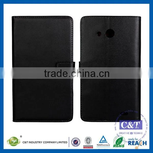 C&T Cowskin Flip Leather Wallet Card Pouch Stand Back Case Cover For Huawei Ascend Mate 7 Quality Choice photo-4