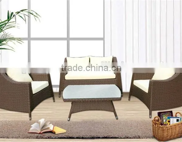 Rattan Garden Table Furniture Set photo-4