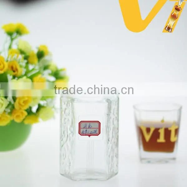 Hexagonal Shaped Glass Bottle Wholesale