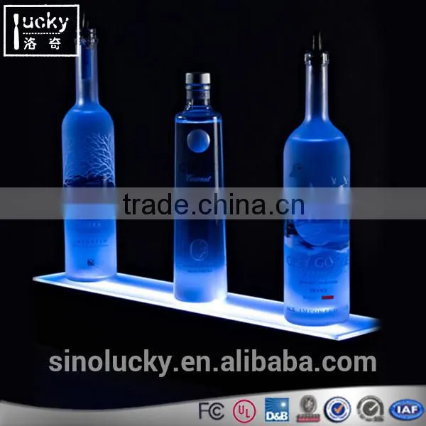 Led Lighting Base Wine Bottle Display Shelf photo-2
