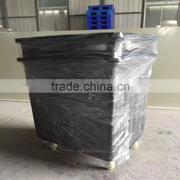 500L Used Plastic Folding Box Trolley photo-2
