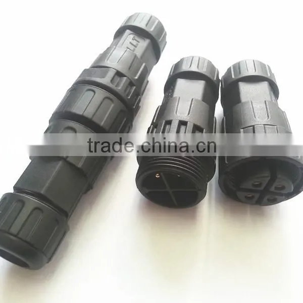 Waterproof Bulkhead Electrical Connector With 4 Pins photo-3