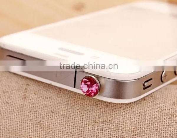 Fashion Flash Diamond Colorful Diamond Cell Phone Headset Dust Plug Dust Plug 3.5mm Universal photo-3