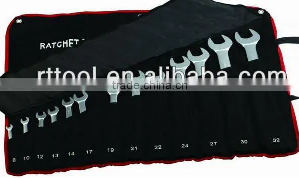 13 Pcs Hardware Tool Chrome Vanadium Combination Wrench Set photo-4