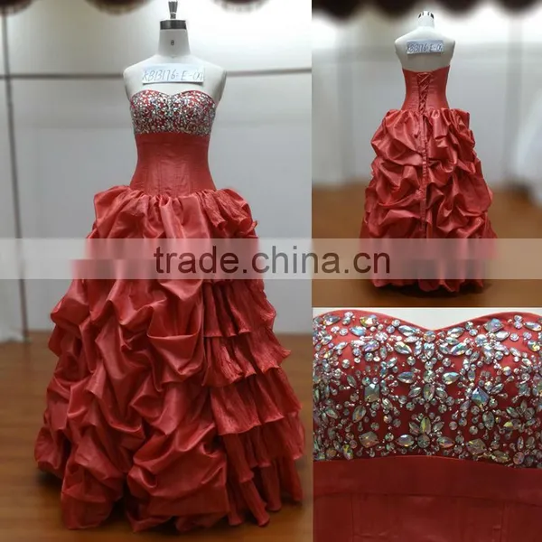 Unique Red and Beading Sex Prom Dress for Special Day Cocktail Dress Bridal Gown Wedding Dress