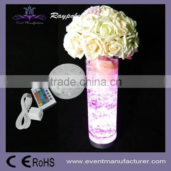 4inch 9 Pcs 5050 RGB LED Wedding Table Base LED Centerpiece